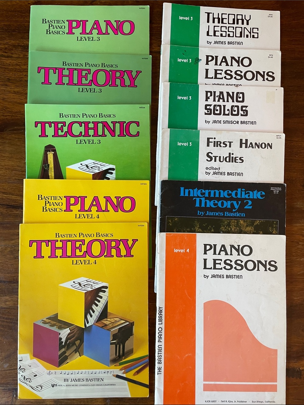 11 Piano Books Bundle Lot: Bastien piano basics + The Bastien Piano Library